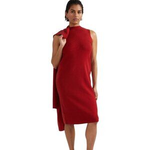NWT Universal Standard Womens 4XL plus 38/40 Red  Knit Sweater Dress  holiday